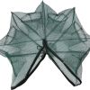 Foldable Hexagon 6 Hole Fishing Net Trap For Fish Minnow Crab Crayfish; Shrimp; Dip Cage Collapsible Fishing Accessories