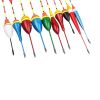 10pcs Fishing Floats Set Buoy Bobber Fluctuate Mixed Size Color Float Buoy Pesca Light Stick Floats